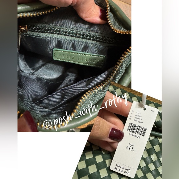 The Brigitte Satchel By Melie Bianco: Check Edition for Anthropologie, NWT - Picture 6 of 7